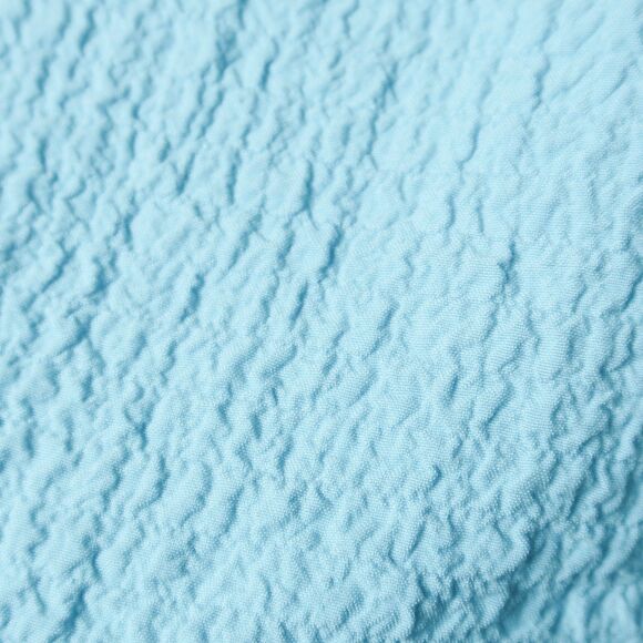 Multiples Womens Blouse Plus‎ Size 0X Blue Crinkle Popover Casual Basics - Picture 9 of 9